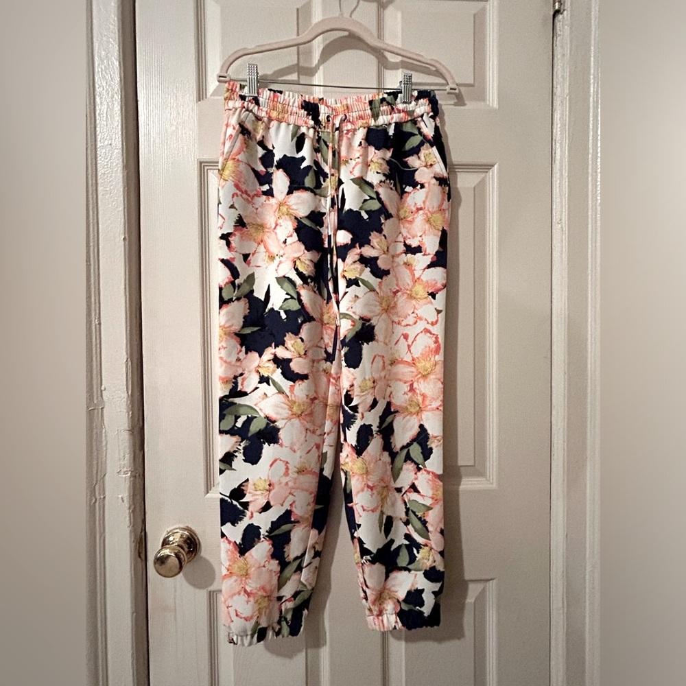 J. Crew floral jogger pants